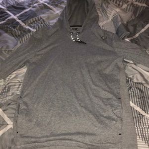 Fox Silver Hoodie Adult Small